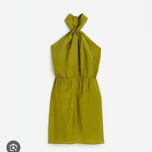 NWT- H&M Green Halter Neck Dress